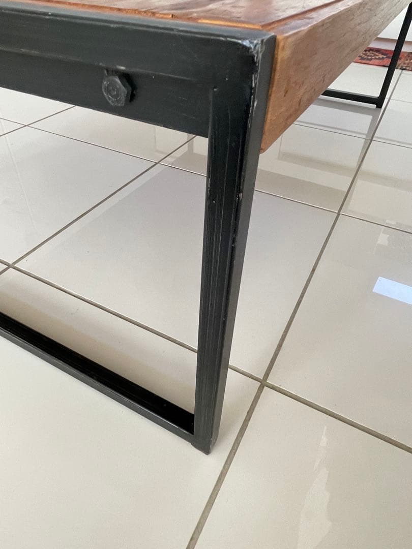 木製センターテーブル ブラウン ビンテージ