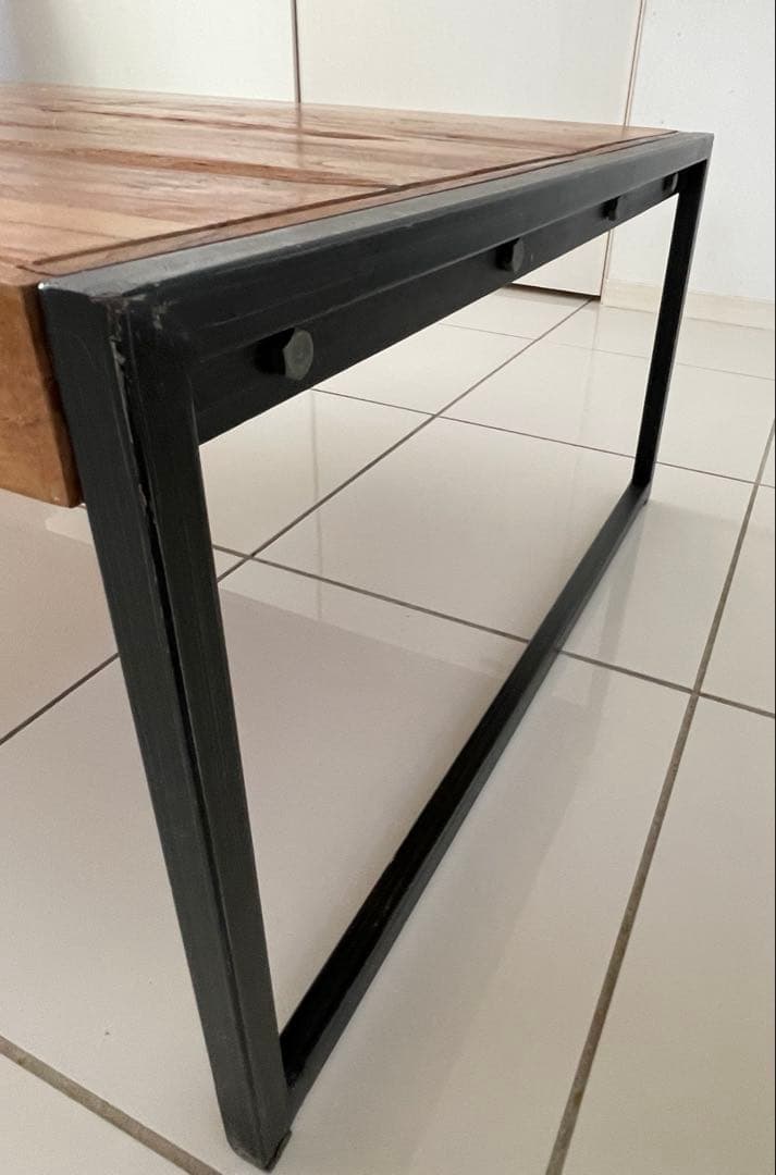 木製センターテーブル ブラウン ビンテージ