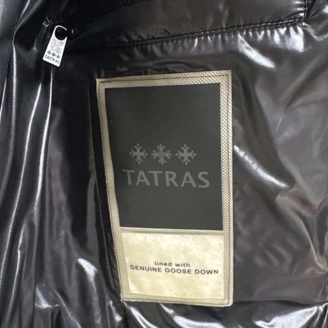 入*.様 【美品】TATRAS ブラックダウンジャケット フード付き