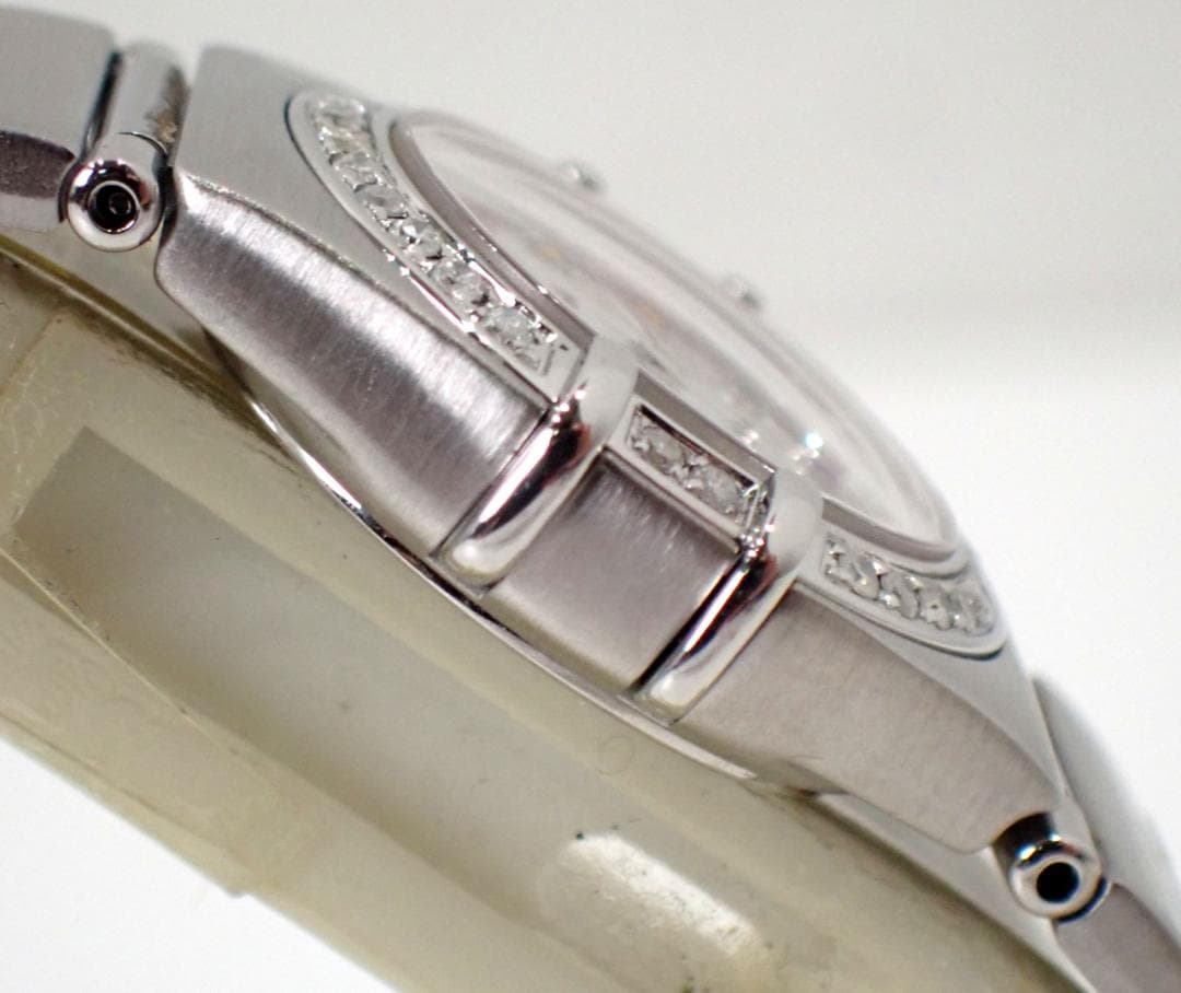 美品 オメガ コンステレーション 12Pマルチ ベゼル ダイヤ シェル 時計