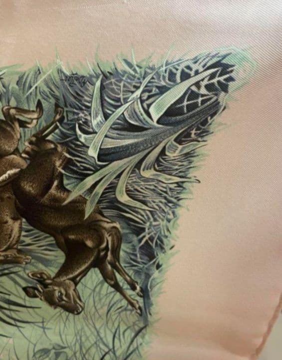 き*よ様 エルメス★カレウォッシュ90★赤道直下アニマル柄　★自宅洗可!