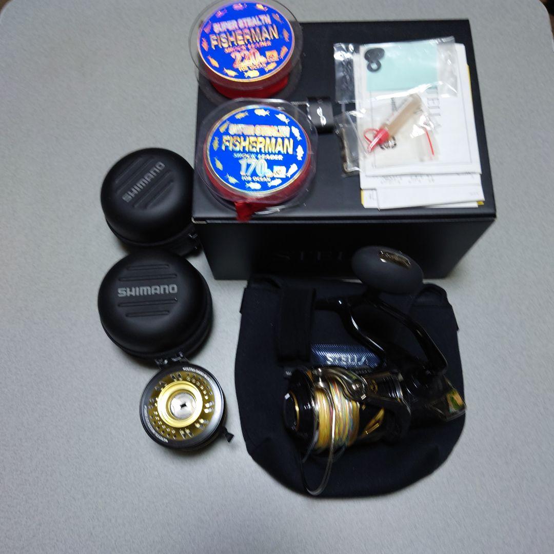 シマノ20ステラsw20000pgスタジオオーシャンマークスプールその他セット