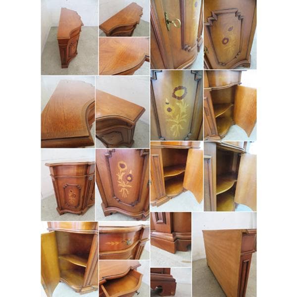 美品■イタリア最高級■象嵌■サイドボード■キャビネット■花柄■アンティーク調