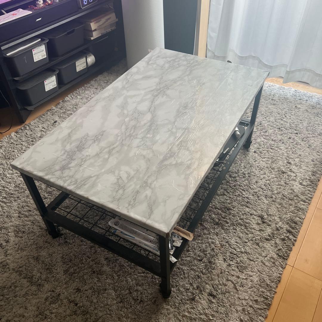 大理石風センターテーブル