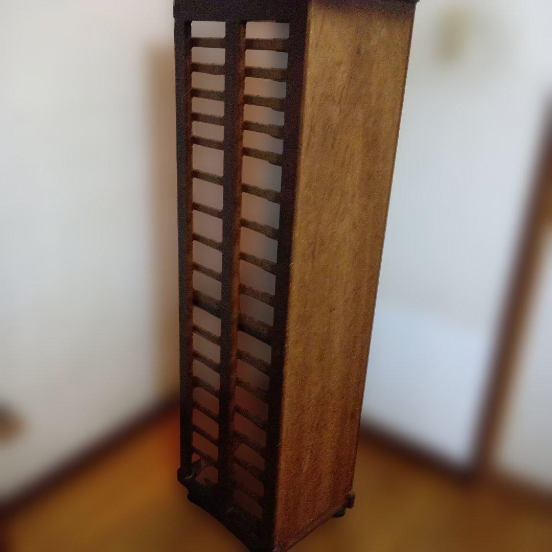 木製ラック ダークブラウン 18引き出し （プラスティック）中古品