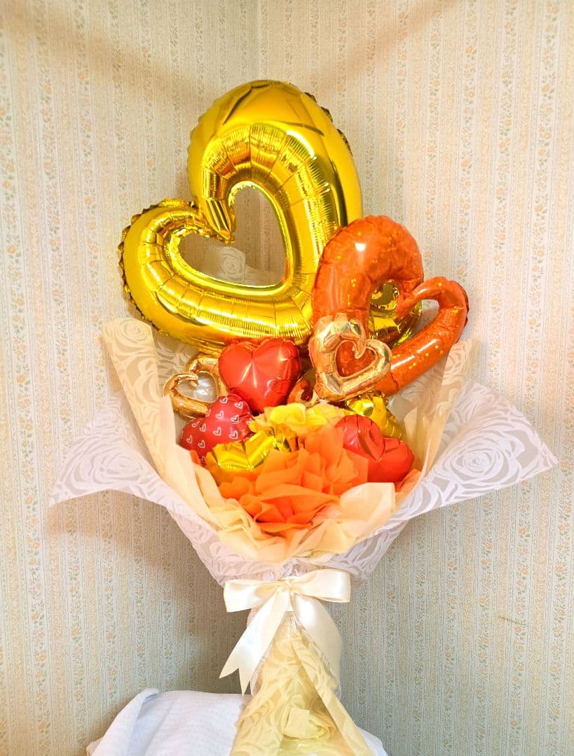 バルーンギフト花束アレンジメント大きめLサイズ