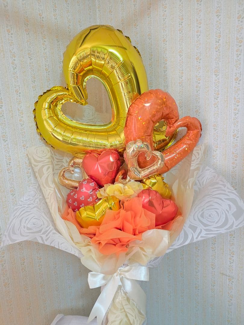 バルーンギフト花束アレンジメント大きめLサイズ