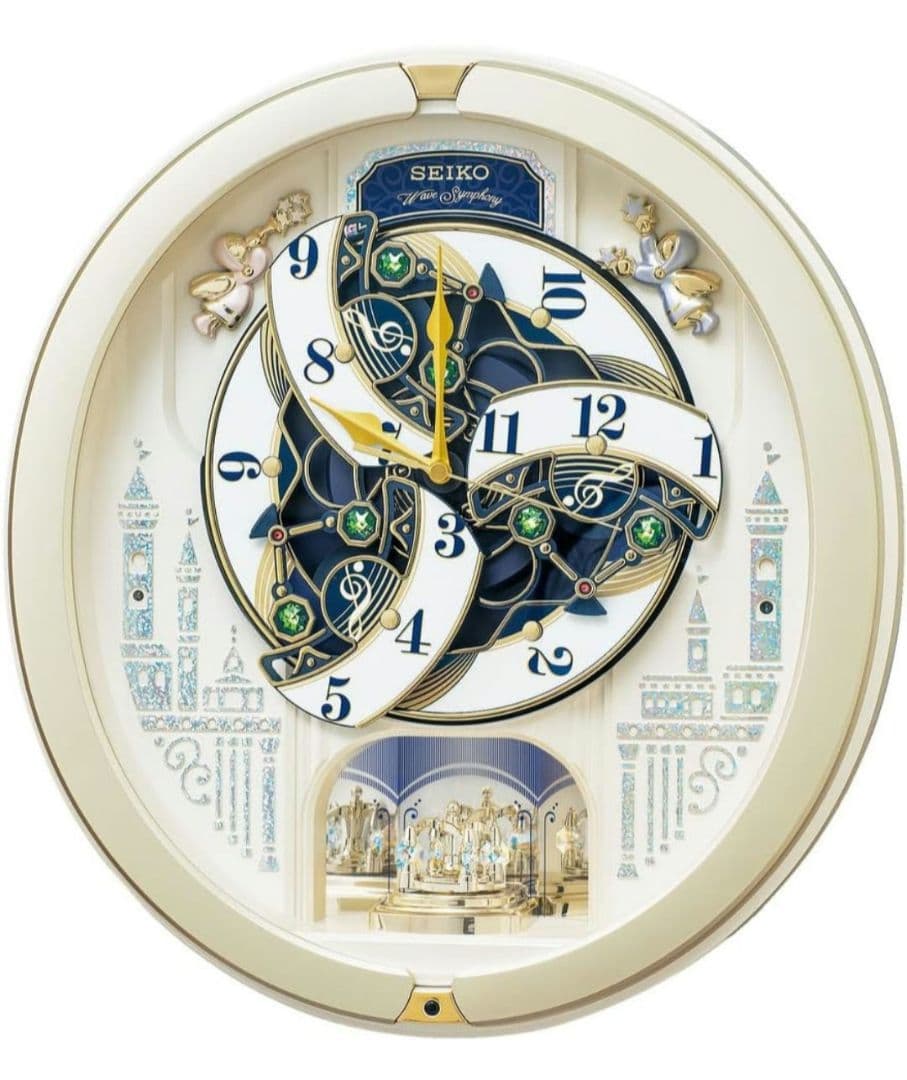 SEIKO オーバル型掛け時計（カラクリ時計）