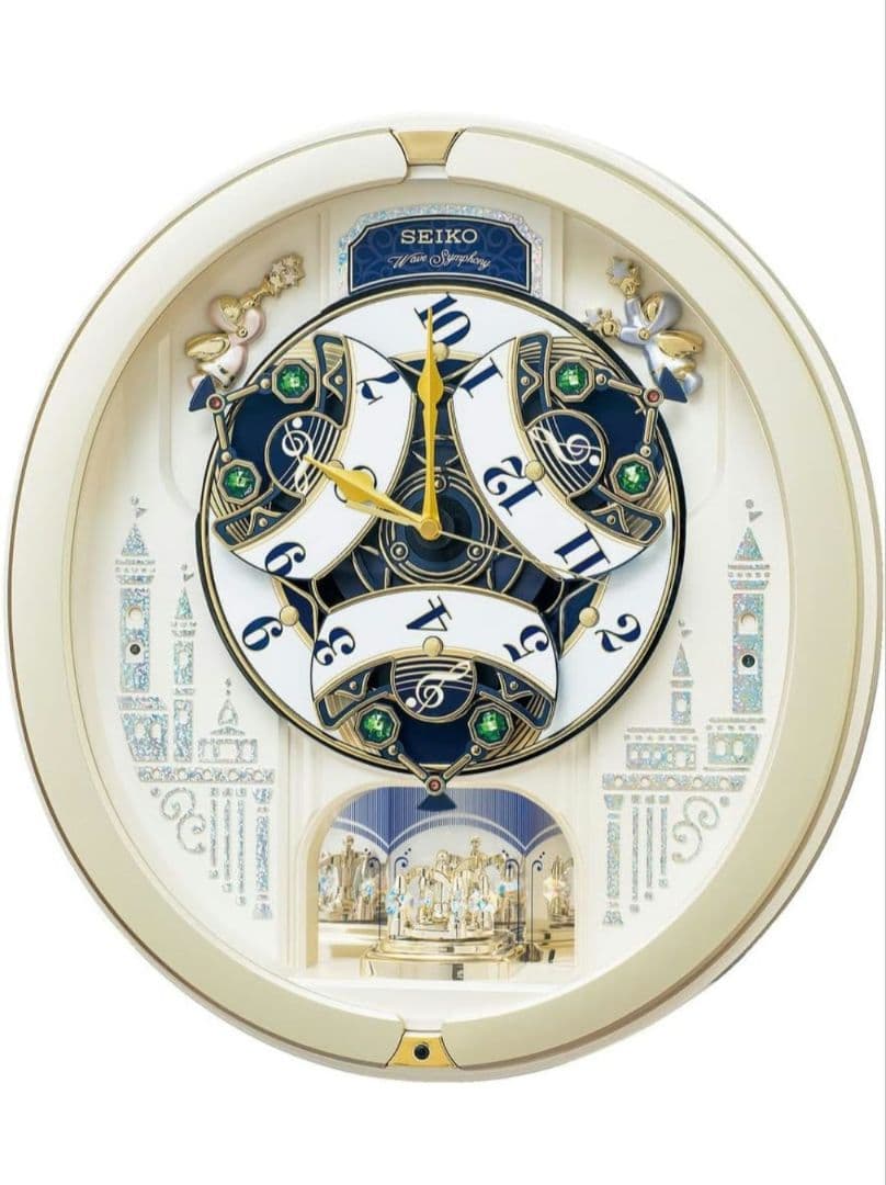 SEIKO オーバル型掛け時計（カラクリ時計）