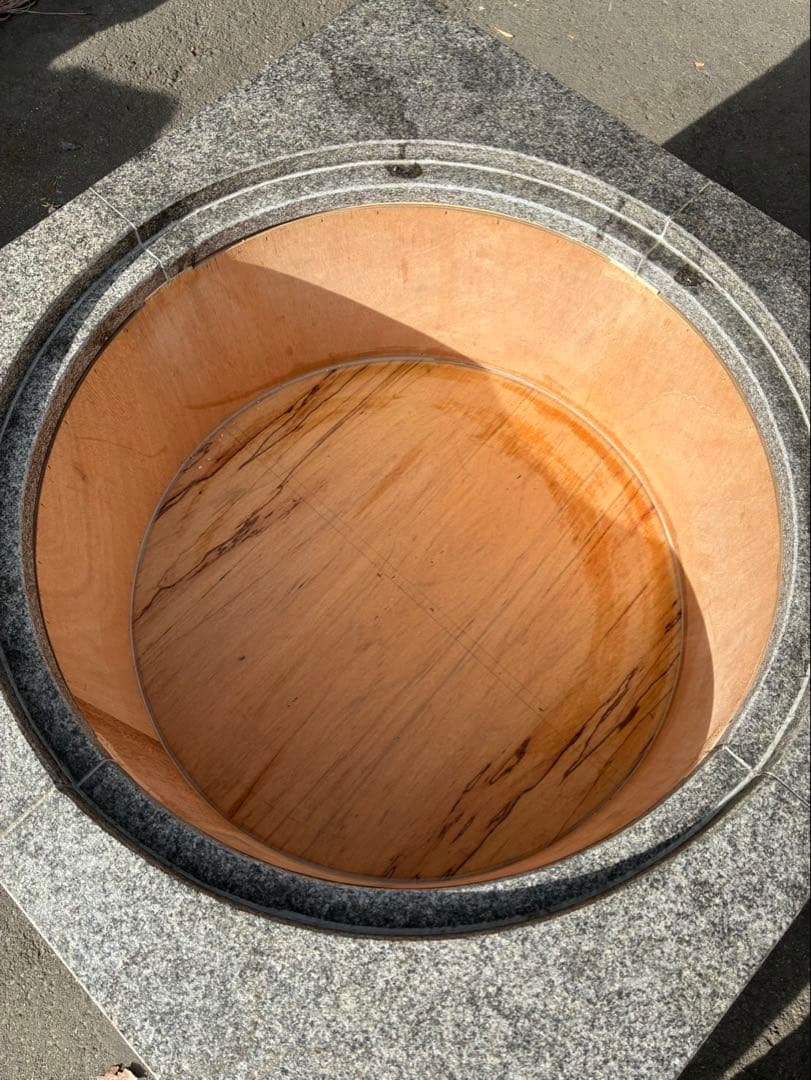 【超希少】特注ワンオフ 白御影石×オールステンレス 業務用大型釜セット