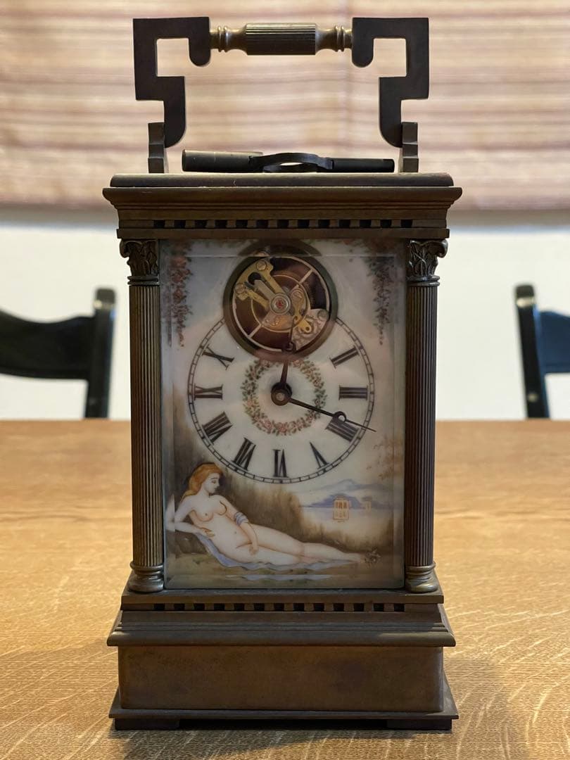 【最終値下げ】動作品 トゥールビヨン キャリッジクロック 置時計