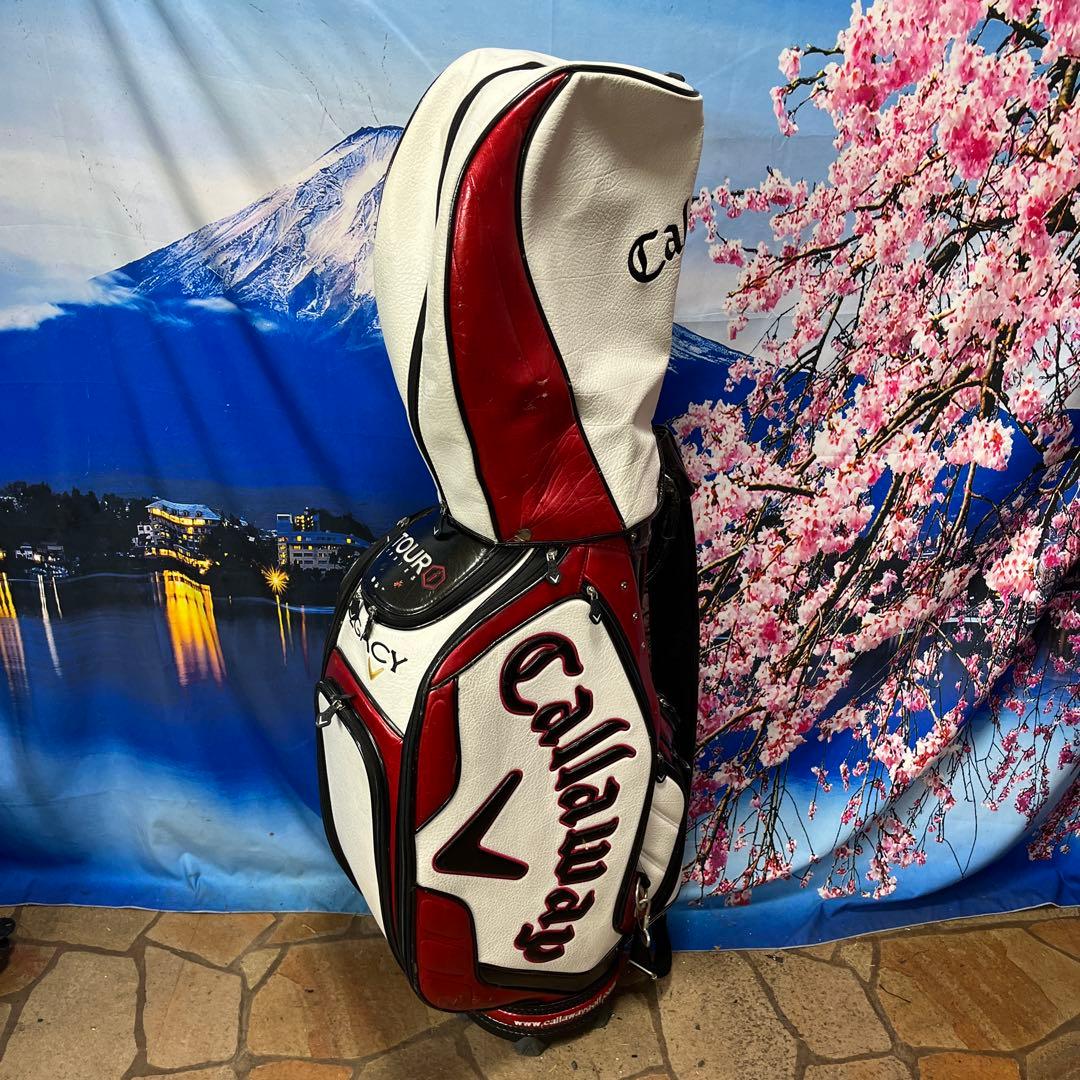 寶BT-1055 Callaway 3点式 キャディバッグ 赤黒