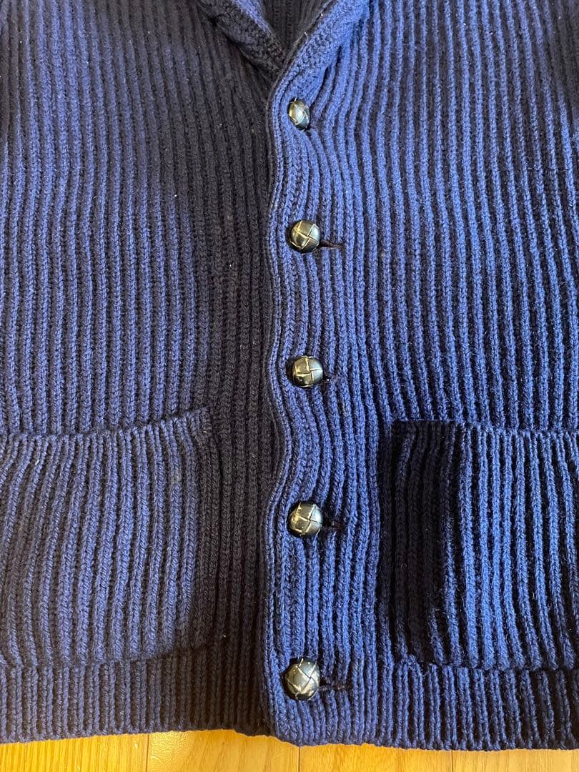 70'sマックジョージ ビンテージカーディガン 100%シェットランドウール L