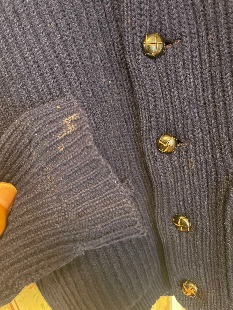 70'sマックジョージ ビンテージカーディガン 100%シェットランドウール L