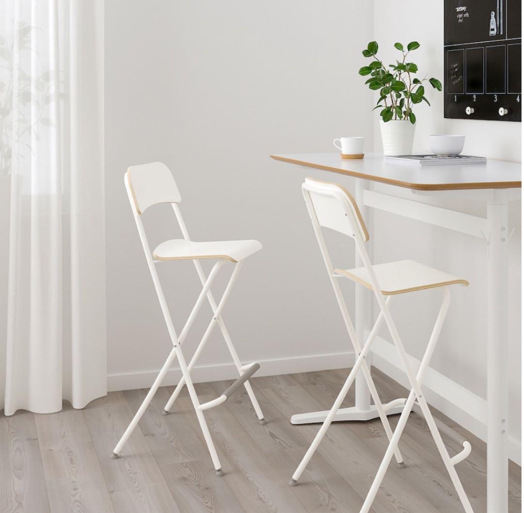IKEA ハイチェア　FRANKLIN フランクリン　白　2脚セット