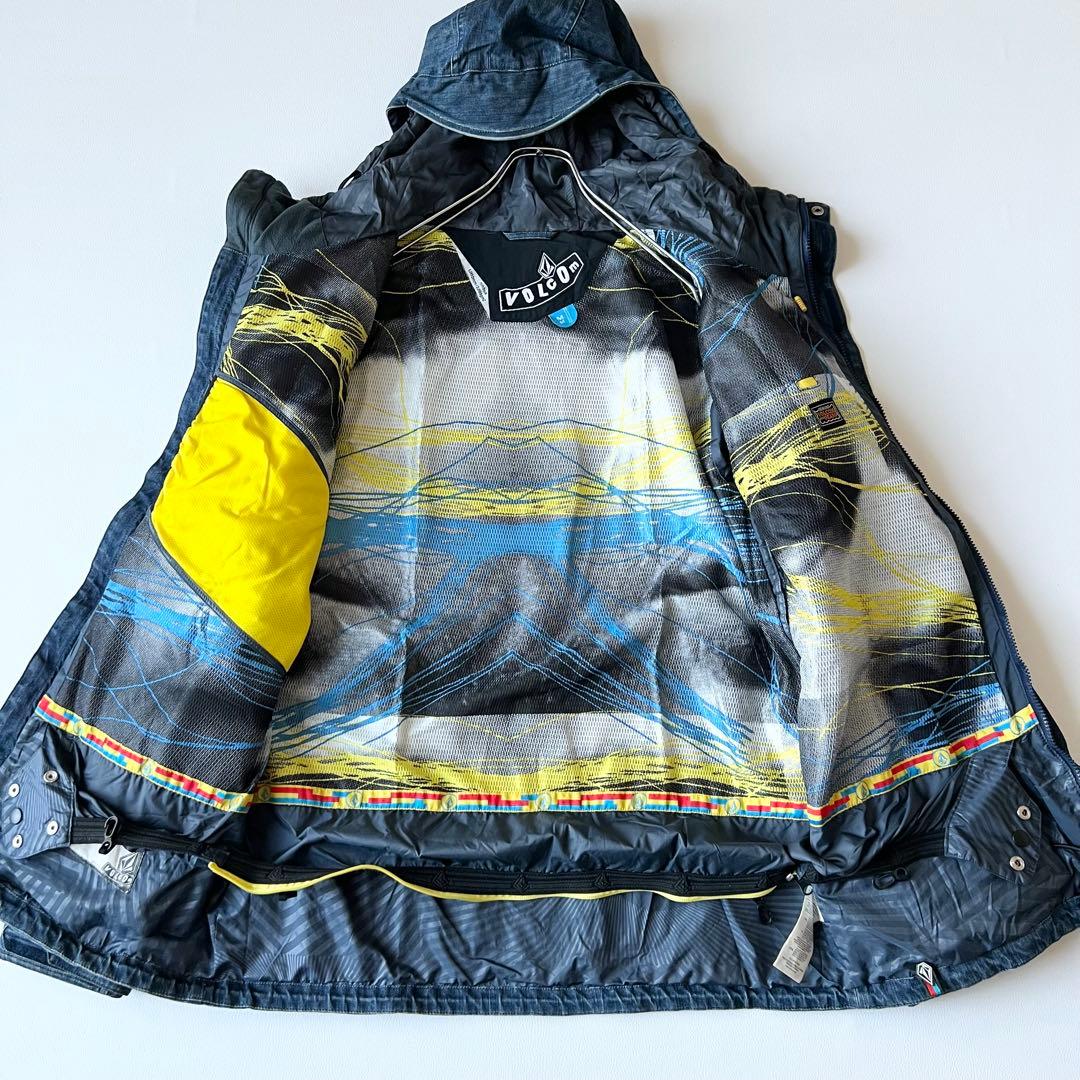 3239　ボルコム　ジャケット デニム素材　スノボウェア　ヴィンテージ加工