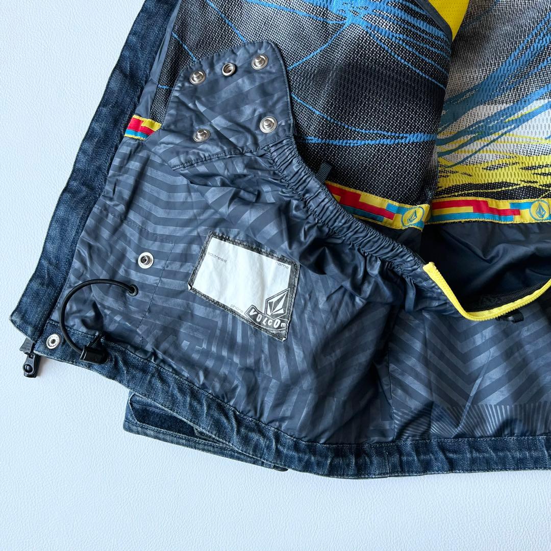 3239　ボルコム　ジャケット デニム素材　スノボウェア　ヴィンテージ加工