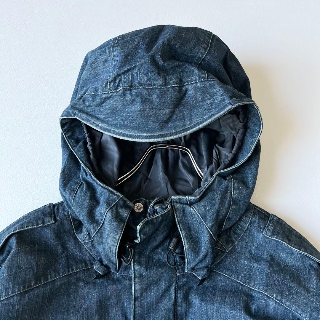 3239　ボルコム　ジャケット デニム素材　スノボウェア　ヴィンテージ加工