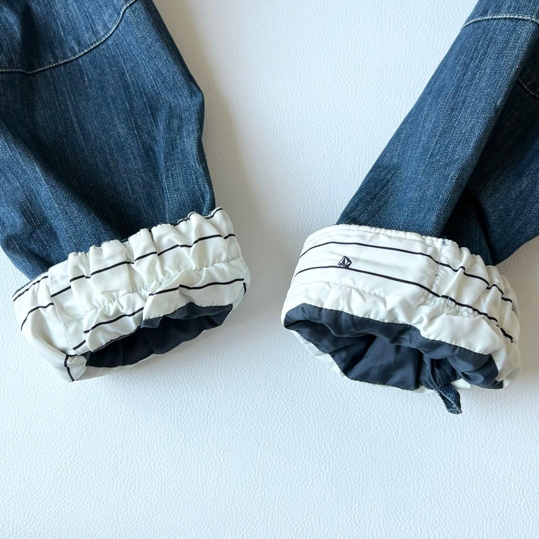 3239　ボルコム　ジャケット デニム素材　スノボウェア　ヴィンテージ加工