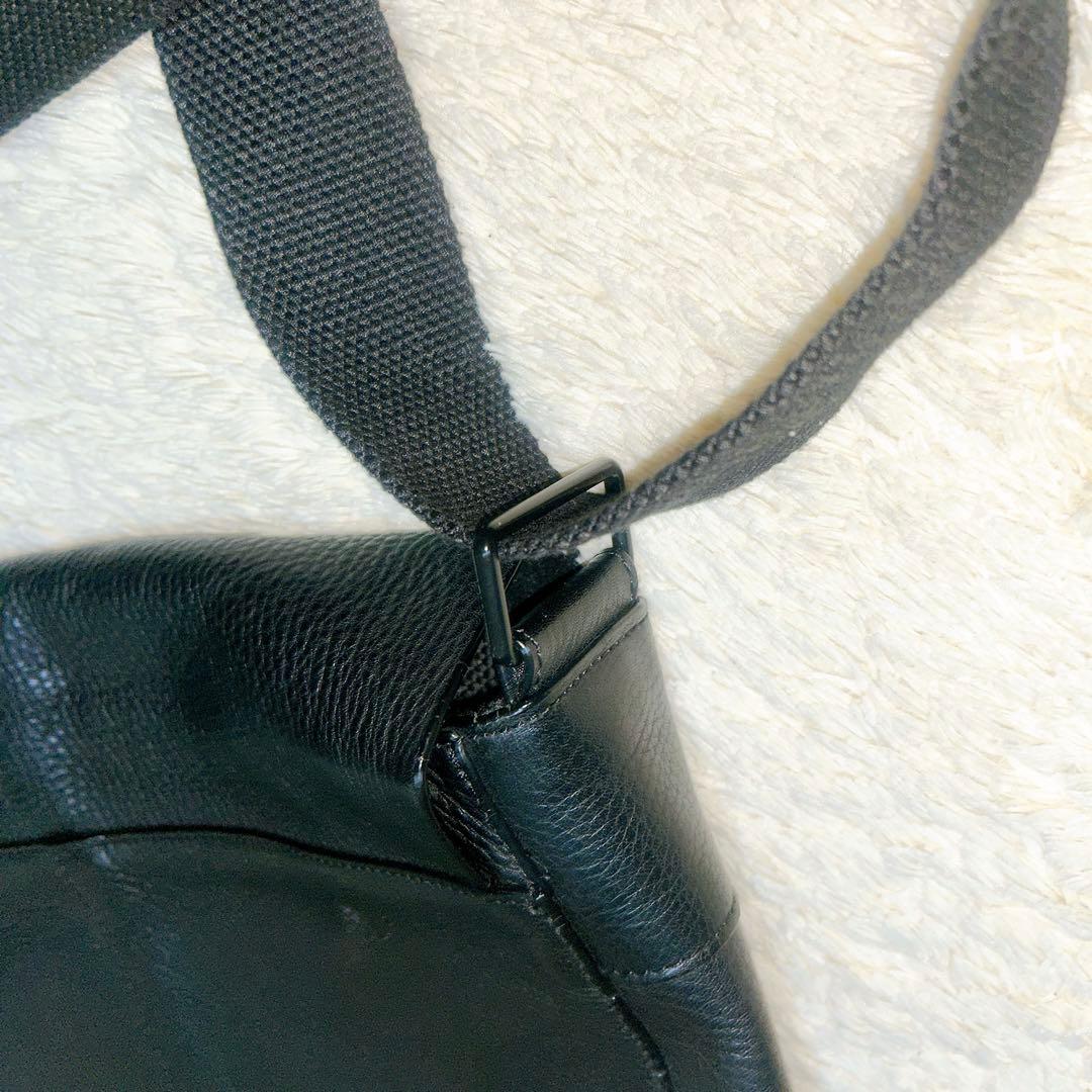 希少✨オールドgapオールレザーバッグメッセンジャーバッグ　ブラック