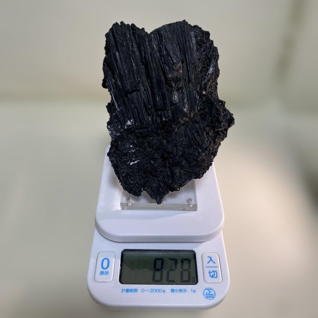 ブラックトルマリン　土台込　特大　828g 13.5×10×5.5