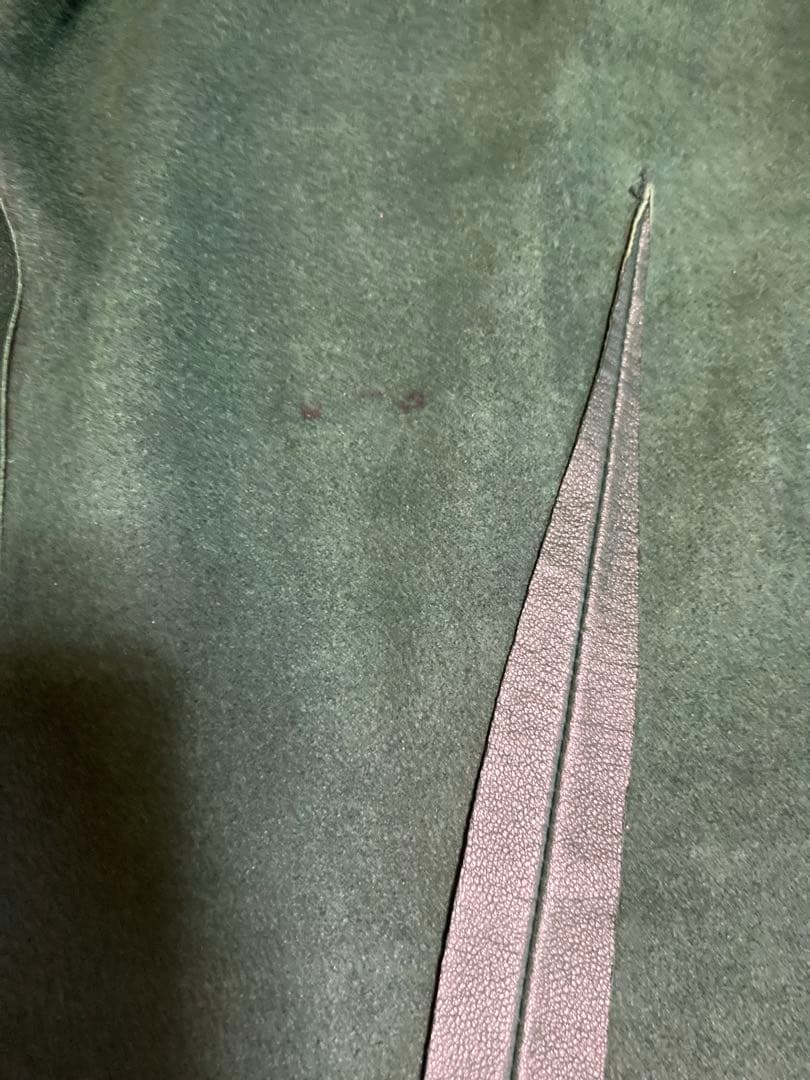 GUCCI ダークグリーン レザージャケット 38 ★匿名配送★