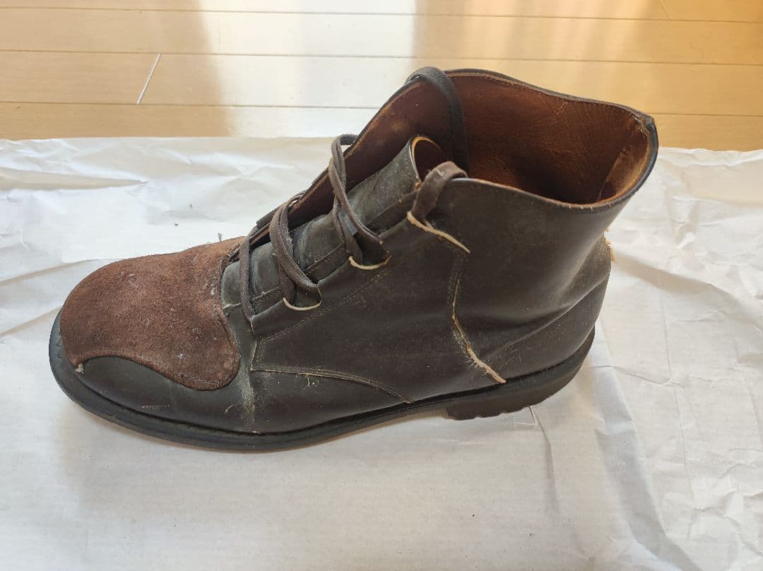 john moore ダークブラウン コンバットブーツ ハイカット