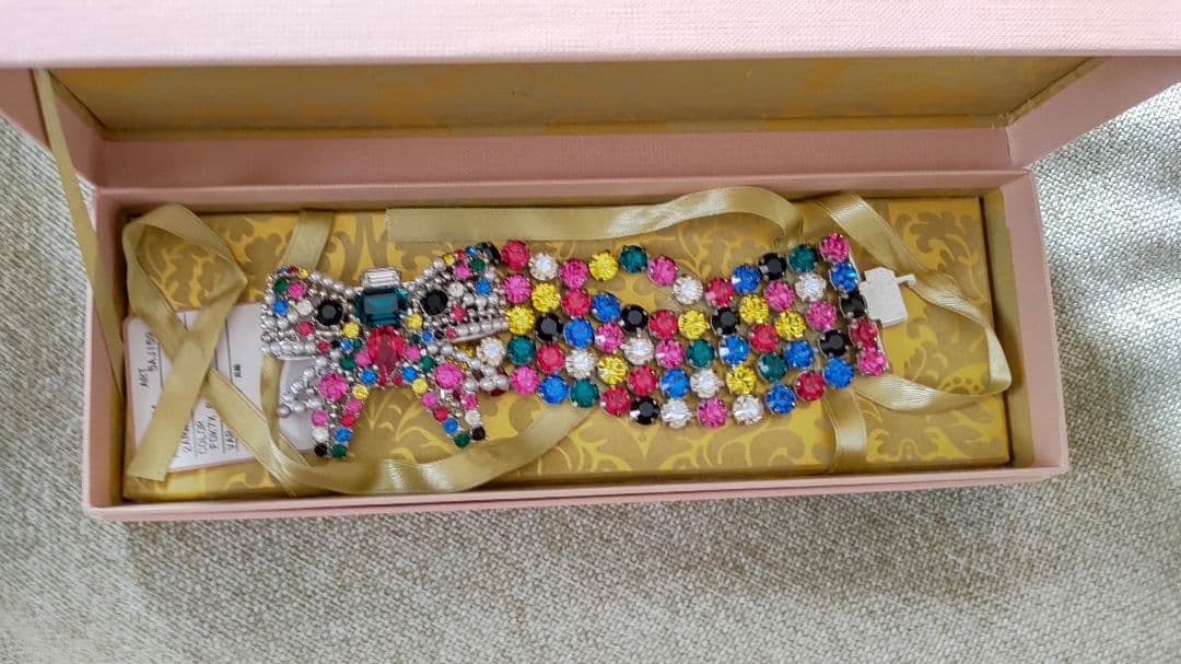 あゆ miu miu カラフルビジュー パール ブレスレット