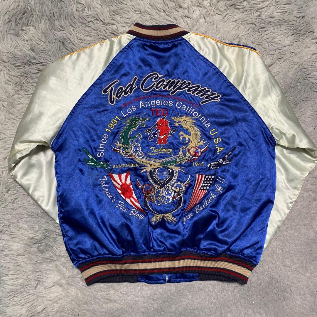 美品 TEDMAN テッドマン スカジャン ブルゾン MA-1 キルティング