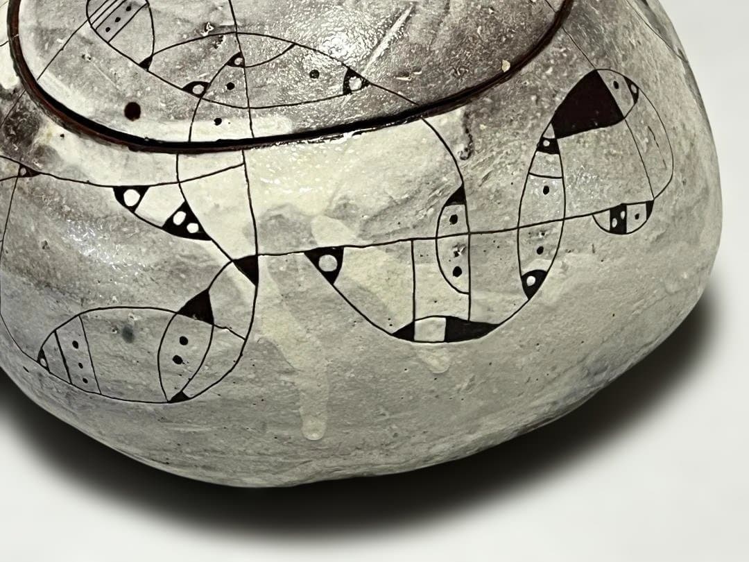 再値下げ！　作家物　手作り　蓋付き陶芸容器