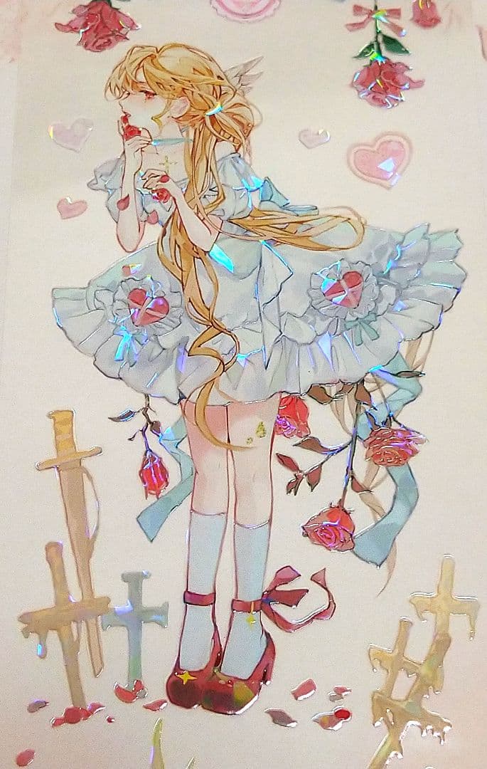 ✩再販✩J767＃茜色零落(贝壳光)迷雾切り売り海外人物マステ女の子