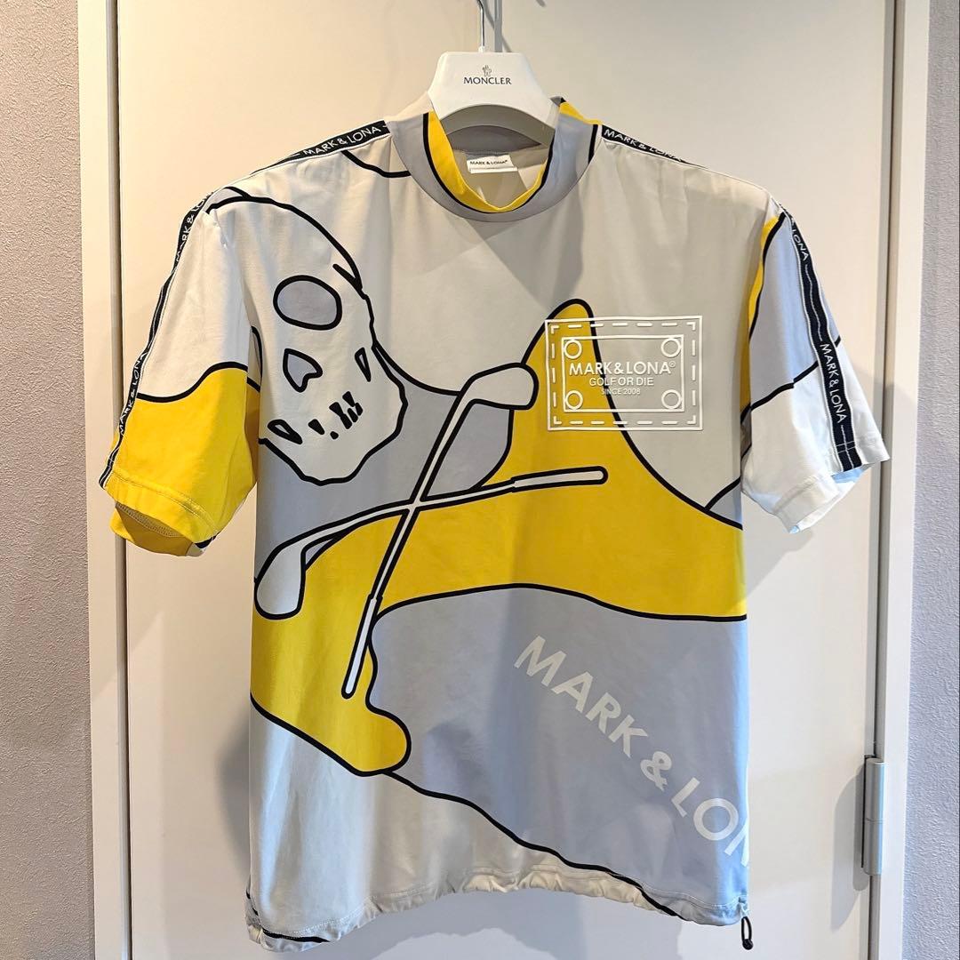 美品 ★ MARK&LONA 2024 モックネック シャツ マーク&ロナ