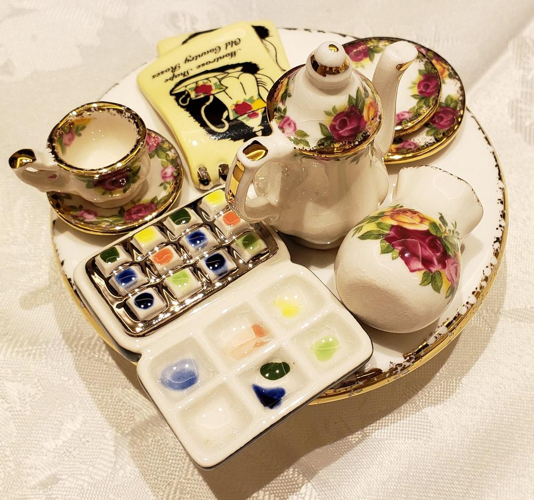 ロイヤルアルバート カーデュー  ポット 大 オールドカントリーローズ