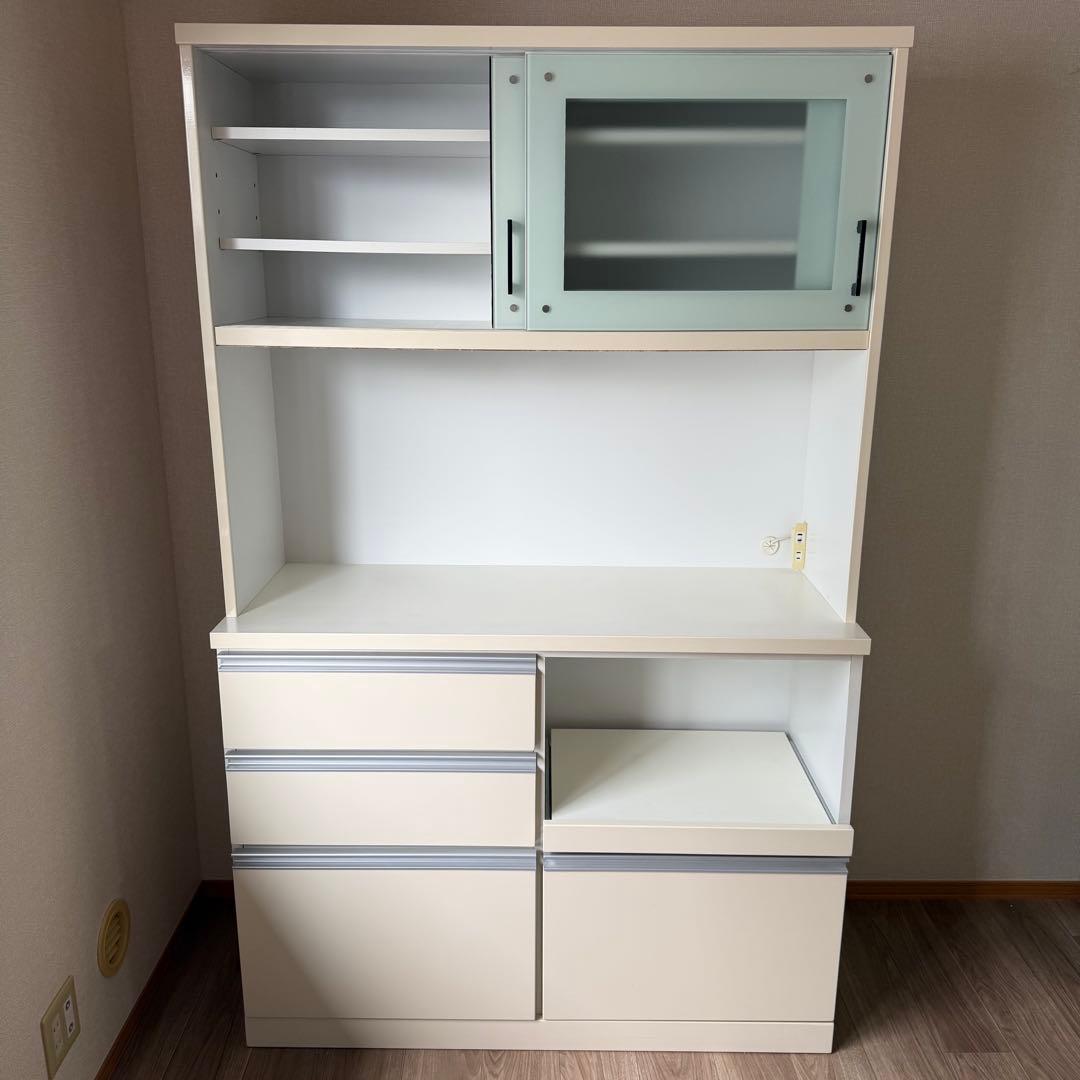 直接引き取りのみ カップボード　食器棚　ガラス扉付き