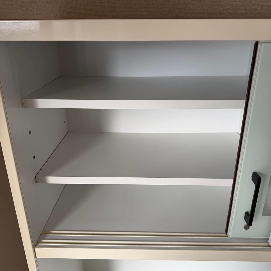 直接引き取りのみ カップボード　食器棚　ガラス扉付き