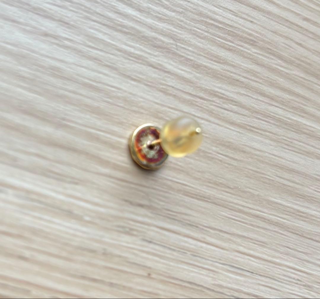 ひげもじゃ専用 ウイングロックピアス(片耳用) ゴールド K-18