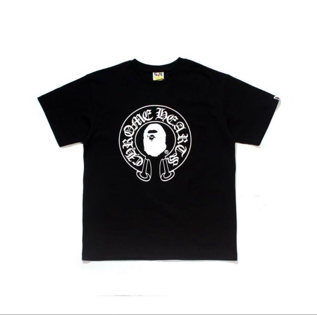 A BATHING APE × CHROME HEARTS コラボTシャツ 黒M