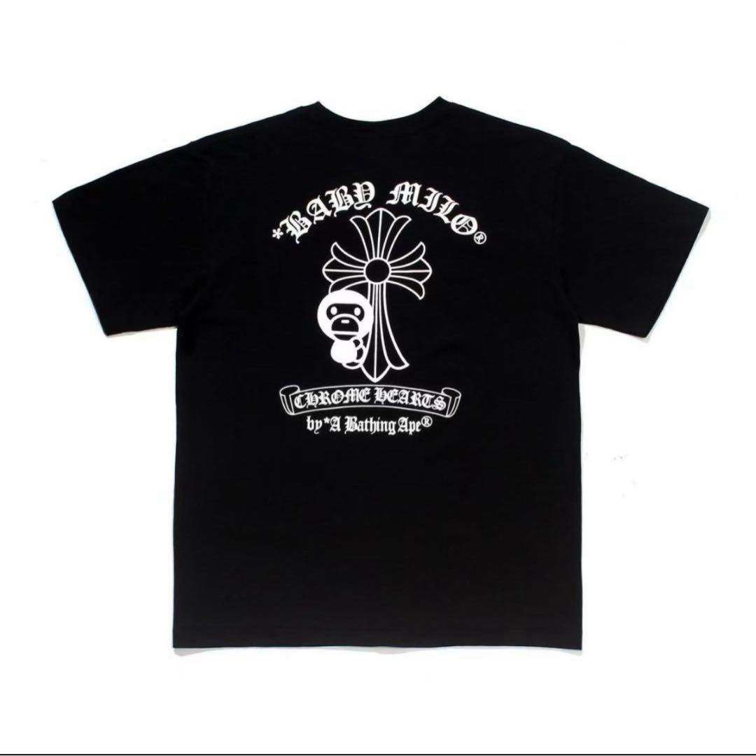 A BATHING APE × CHROME HEARTS コラボTシャツ 黒M