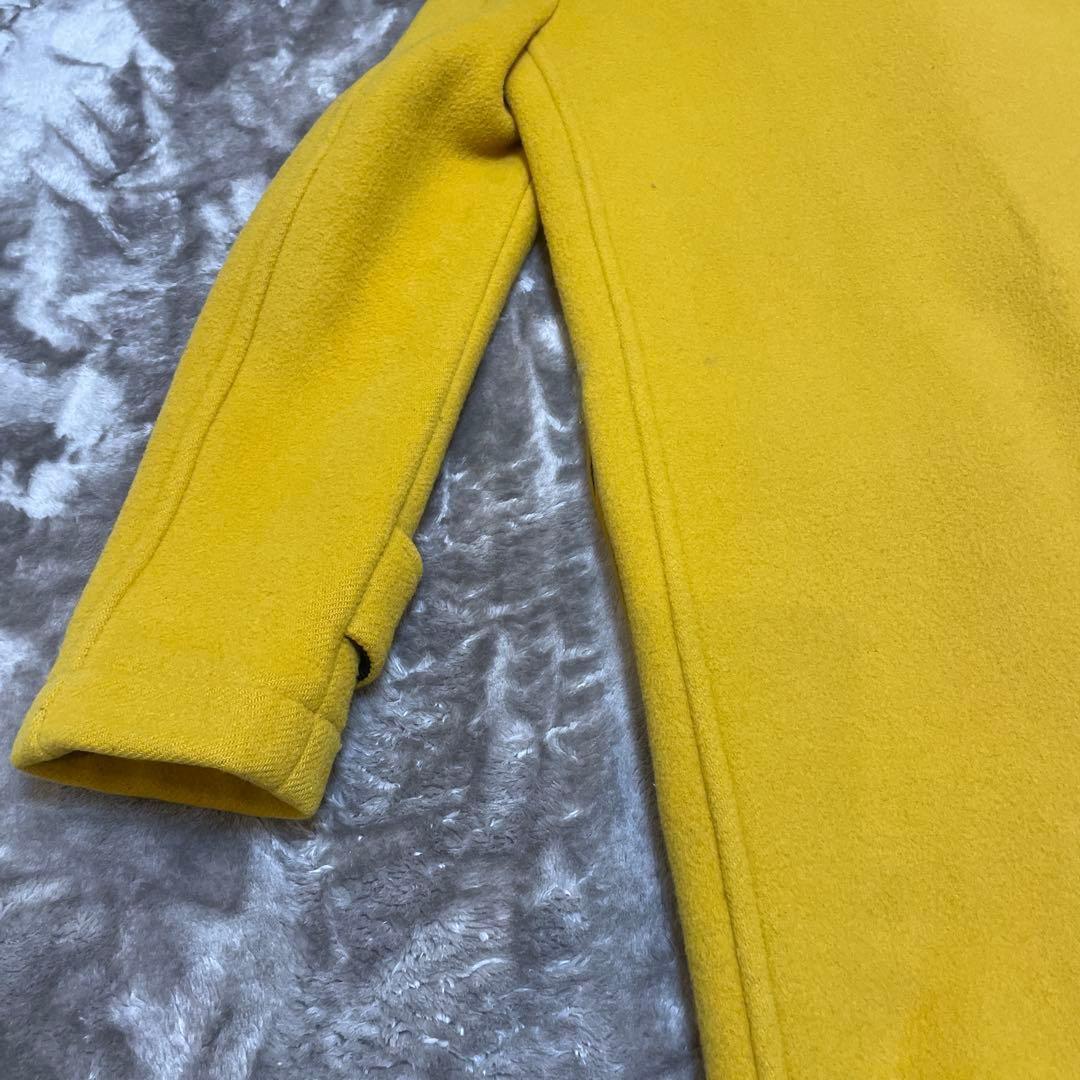 イングランド製 ロンドントラディション 裏チェック ダッフルコート イエロー S