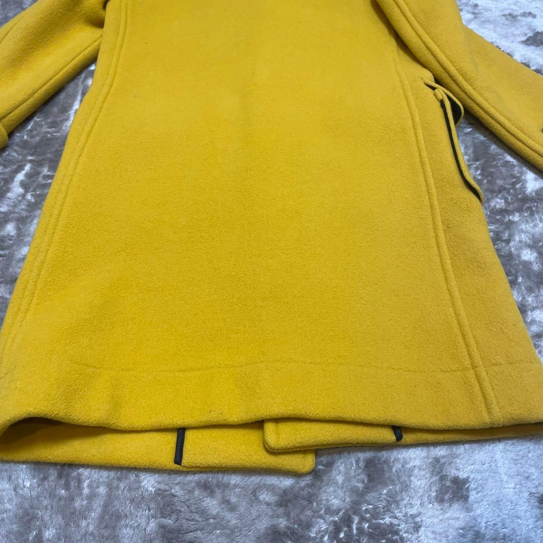 イングランド製 ロンドントラディション 裏チェック ダッフルコート イエロー S