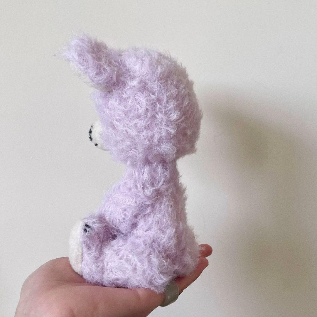 グレープパープルのテディベア アーティストベア 海外作家様 ハンドメイド くま