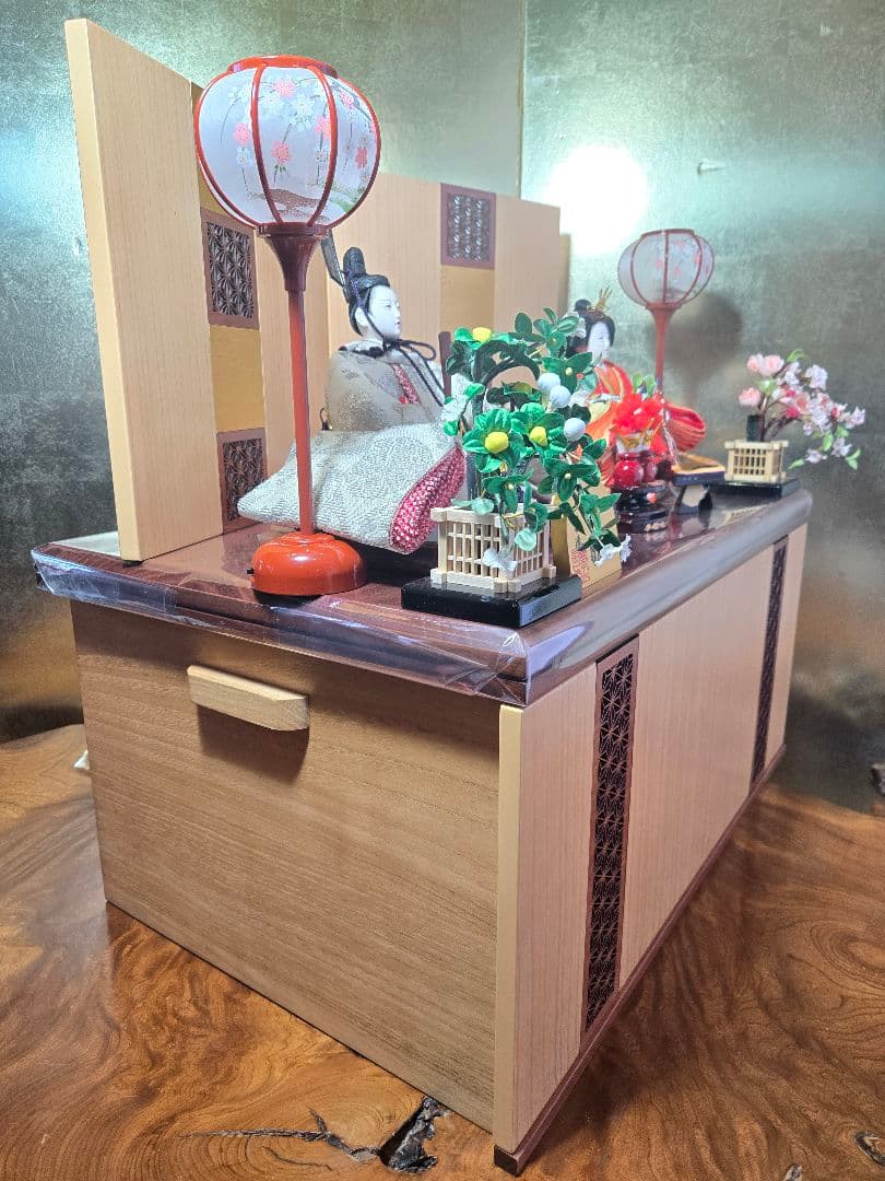 【一点限り】雛人形 収納飾り　最高級官邸雛　SH55