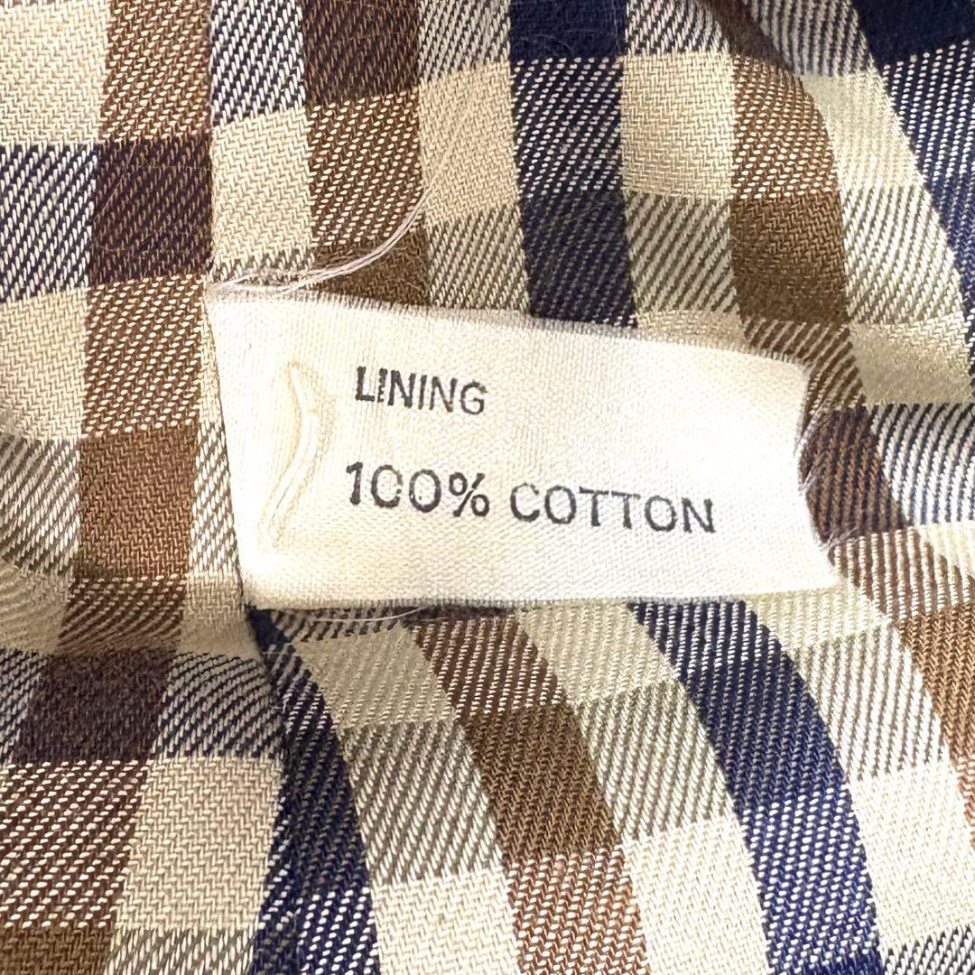 【英国製】アクアスキュータム トレンチコート ギャバジン 玉虫色 ライナー付き