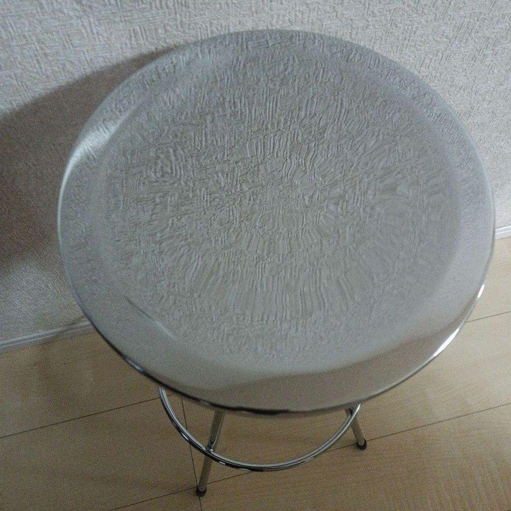 希少　ステンレス製　カウンターチェア　バーチェア　スツール