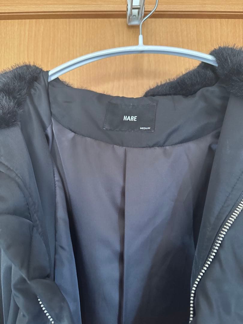 HAREコンパクトN-2Bジャケット　ブラック　Mサイズ