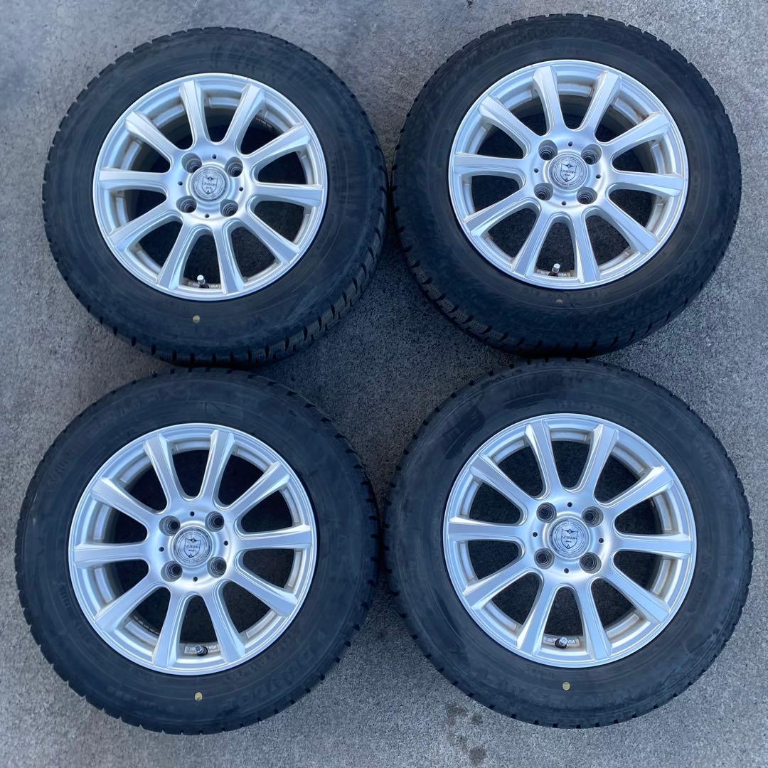 ダンロップ　WM02 165/70R14 2019年製 スタッドレスアルミセット