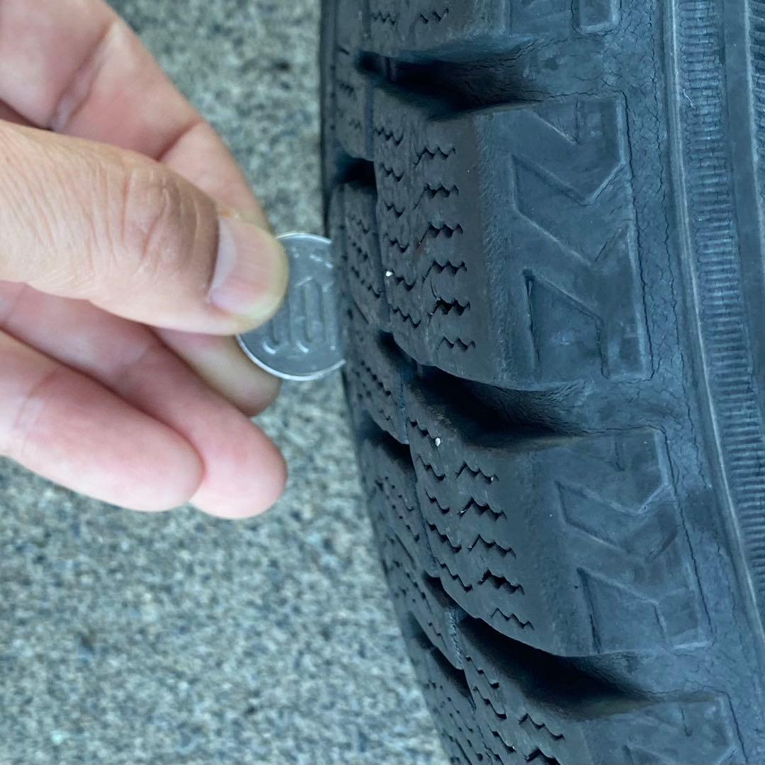 ダンロップ　WM02 165/70R14 2019年製 スタッドレスアルミセット