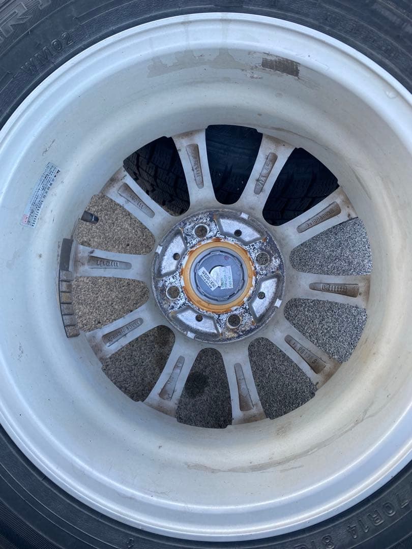 ダンロップ　WM02 165/70R14 2019年製 スタッドレスアルミセット