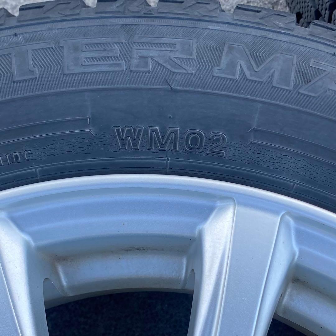 ダンロップ　WM02 165/70R14 2019年製 スタッドレスアルミセット