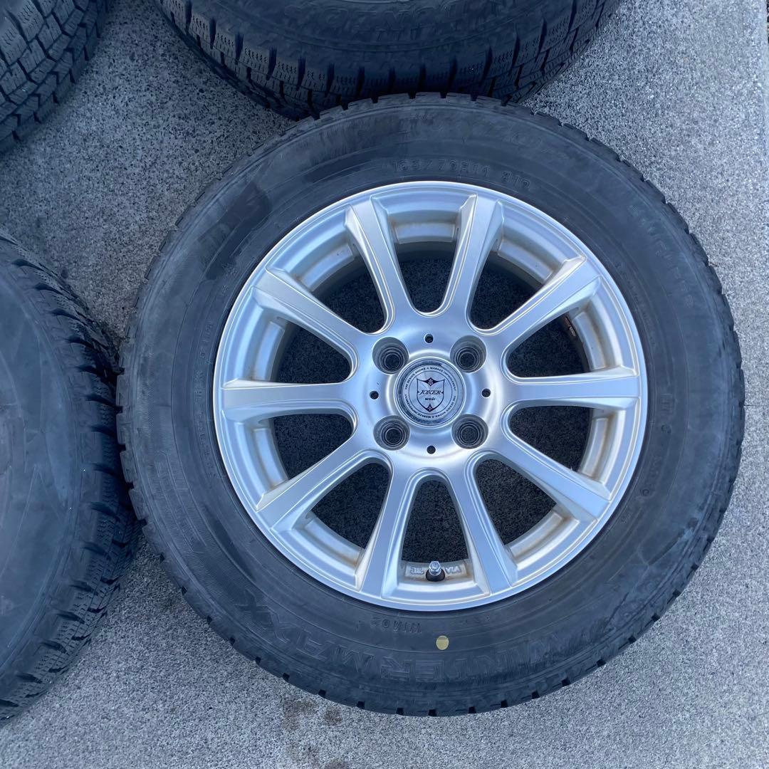 ダンロップ　WM02 165/70R14 2019年製 スタッドレスアルミセット